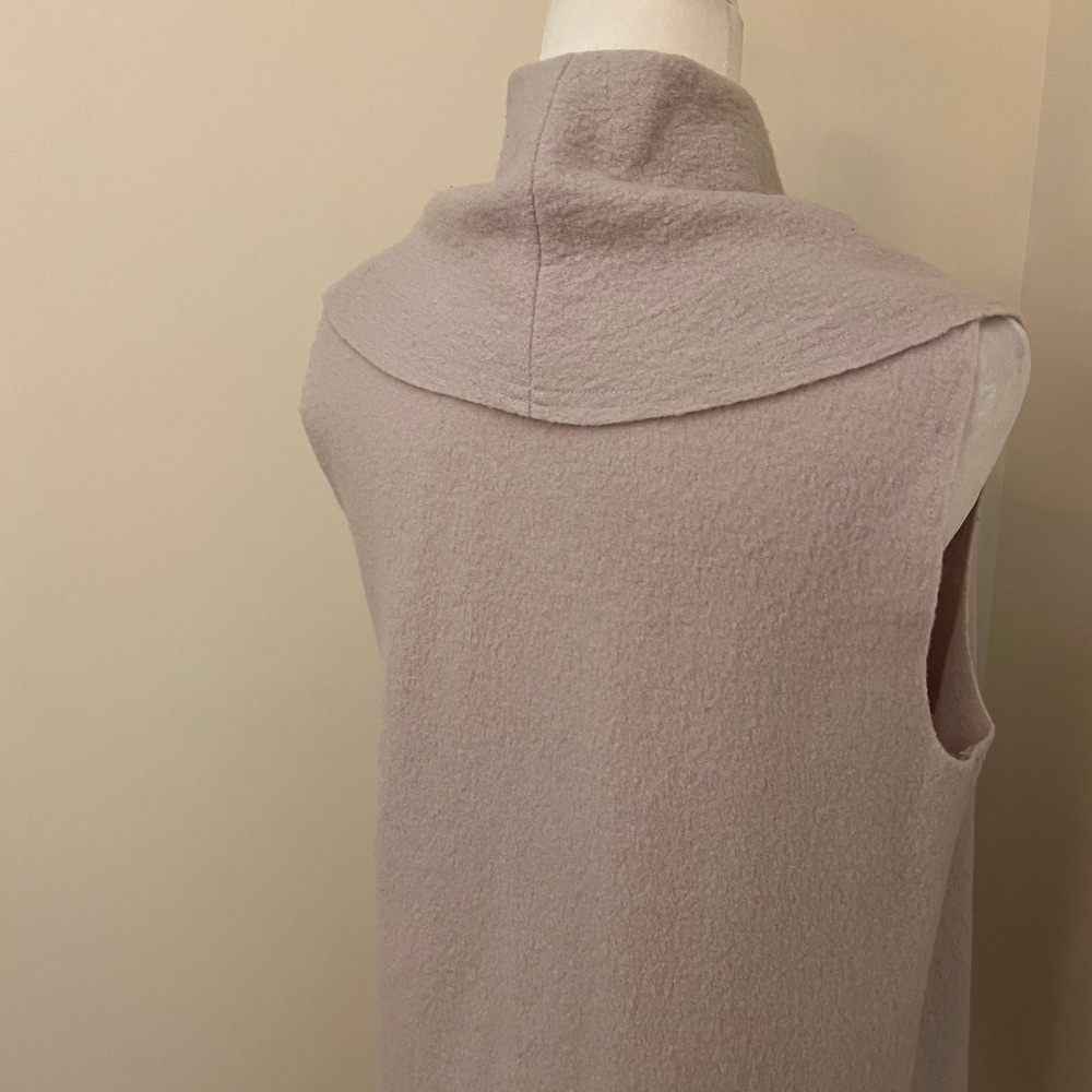 Moth Anthropologie Museum District Vest 100% Boiled Wool Draped Longline Vest‎ - Picture 4 of 8